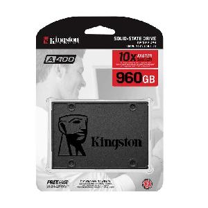 SA400S37/960GB Kingston  A400 SATA3 2.5 SSD 500MB/s read, 450MB/s write