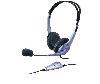  HS-04S, Genius, Headphone, Noise-cancelling mic, Volume control, 1x - 3.5mm jack, 1.8m , Blue.