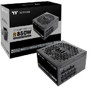 Toughpower GT 850W, ThermalTake Black, Fully Modular Power Supply, Full Range, 80 Plus Gold, EU, ATX 3.1, PS-TPT-0850FNFAGE-3