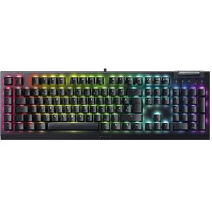  RZ03-04702500-R3R1, RAZER, Keyboard, mechanical BlackWidow V4 X, 110key, Yellow Switch, USB-A, EN/RU, RGB, black.