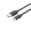 Y-C474BK,UNITEK USB3.0 Type-C (M) Cable to Type-A (M) Cable, Black