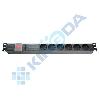 KD-GER(16)N1006WKPDY30W19A, Kingda, 19" 6xGER PDU,with 3 light surge protection,with switch