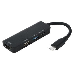 KD-3211, KINGDA,Type C to HDMI + USB+ with charging capability