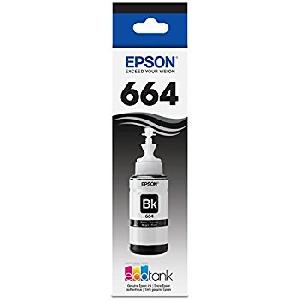 664 - C13T66414A, EPSON, Black Ink Bottle 70ml