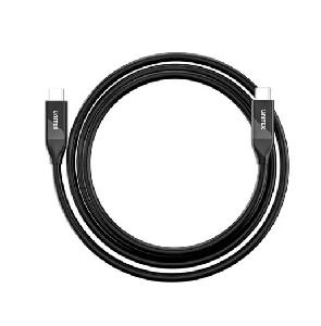  C14100ABK01-2M, UNITEK, Cable, 2M Full Featured USB4 CM Type-C To Type-C Certified Thunderbolt 3/4 ,40Gbps/8K 60Hz/240W.