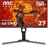 U27G3X/BK 27" AOC Monitor 4K UHD 3840 x 2160, HDR 400 cd/m , IPS, G-SYNC 160Hz, 1ms GtG, Height Adjust, (HDMI, DP,)