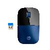7UH88AA, HP Z3700 Wireless 2.4 GHz Mouse, Up to 1200 dpi, Blue