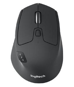 M720, Logitech Wireless Mouse with Hyper-fast scrolling, 1000± DPI, 8 Buttons, 2.4 GHz, BLACK  L910-004791 )