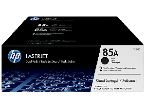 CE285AF, HP 85A, Black LaserJet Toner Cartridge Dual Pack