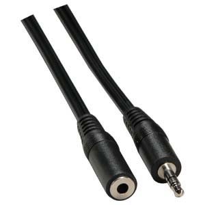 KD-AVC9006-1.8M, Kingda, 3.5mm stereo cable,male to female,1.8m