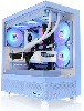 View 270 TG ARGB Hydrangea Blue, ThermalTake, Tempered Glass, CT140 ARGB White Fan*1, CA-1Y7-00MFWN-00