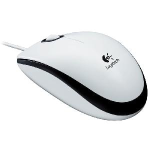  M100, Logitech, Mouse, USB 1,8m, 1000dpi, 3 Button, 90 g, White.