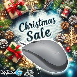 M110, Logitech Silent Mouse, Gray, 1000± DPI, 3 Buttons, 85 g, 1.8m USB 1Y (L910-006760 )