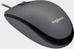 M100, Logitech Optical Mouse, Black, 1000± DPI, 3 Buttons, 90 g, 1.8m USB 1Y ( 910-006652 )