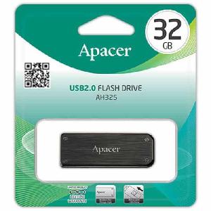  AH325, Apacer , Flash Memory, 32GB, USB2.0, Black.