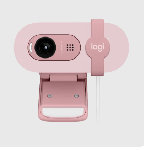 Brio 100, LOGITECH Full HD Webcam 1080p/30fps, 2MP , Built-in Mic - ROSE - USB 1.5 m ( 960-001623 )