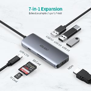 Choetech HUB-M19 7 in 1 USB-C to HDMI Multiport Adapter