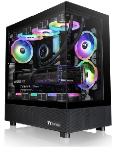 View 270 TG ARGB, ThermalTake, Black, Tempered Glass, CT140 ARGB Fan*1, CA-1Y7-00M1WN-00