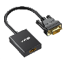 V1112ABK01, UNITEK, VGA to HDMI Adapter with Audio & Power Port