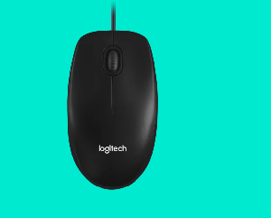 M100, Logitech Optical Mouse, Black, 1000± DPI, 3 Buttons, 90 g, 1.8m USB 1Y (L910-006652 )