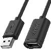 Y-C449GBK,UNITEK 1.5M, USB2.0 Type-A (M) to Type-A (F) Cable