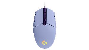  G203, LOGITECH, Mouse, Gaming, RGB lighting, USB, LILAC .