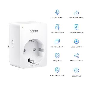 Tapo P100(1-pack)TP-Link, Mini Smart Wi-Fi EU Socket 10A