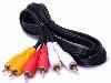 KDAVRCA1004,KINGDA  stereo cable,3 RCA to 3 RCA,1.8m