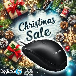 M100, Logitech Optical Mouse, Black, 1000± DPI, 3 Buttons, 90 g, 1.8m USB 1Y (L910-006652 )