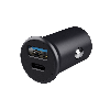 25197 TRUST MAXO 38W CAR CHARGER with USB-C and USB-A port, for fast charging your devices on the road