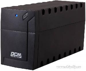  RPT-800A, POWERCOM, UPS, 800VA/480W,Line-Interactive, 3xSchuko,165-300VAC,12V7.2Ah,USB, Tower, Black.