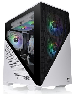 Divider 170 TG ARGB, ThermalTake, Snow White, Tempered Glass, 120mm ARGB PWM Fan*2, CA-1S4-00S6WN-00