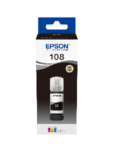 108 - C13T09C14A, EPSON, Black Ink Bottle 70ml