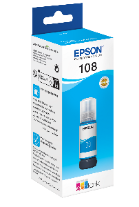  108 - C13T09C24A, EPSON, Ink, Cyan Ink Bottle 70ml.