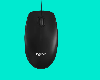 M100, Logitech Optical Mouse, Black, 1000± DPI, 3 Buttons, 90 g, 1.8m USB 1Y (L910-006652 )