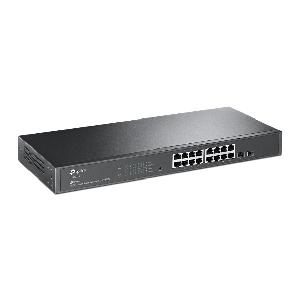 Omada TL-SG2218, TPLINK, Switch, 18-Port PoE+ Gigabit Smart Switch, 16×Gigabit RJ45 Ports, 2× Gigabit SFP, 802.3at/af, 150W P