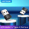 CDWB0 VENTION USB 2.0 Male to USB-C Female Adapter Black PVC Type