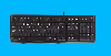 K120, Logitech Corded Keyboard 1.5m USB,  EN,  Black 920-002522 