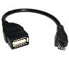 KDUSB2002-1M, KINGDA,  USB 2.0 A female to micro B 5Pin male cable,CU ,1M