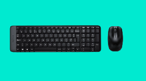  MK220, LOGITECH, Keyboard, Wireless, Only EN, BLACK.
