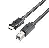 C14140ABK03-2M, UNITEK,  2M, USB-C 480Mbps to USB-B Printer Cable C14140ABK03-2M, UNITEK,  2M, USB-C 480Mbps to USB-B Printer Cable