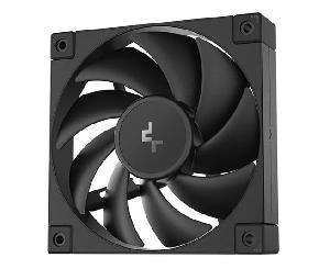  FD12, DEEPCOOL, Fan, 120mm, PWM 400~2050RPM, 64.2 CFM, ≤27.6dB, 4-pin, Black.