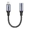 US211 UGREEN (30756) 1 x Lightning to 3.5mm AUX Jack Adapter ,Cable 10cm(,Black),Apple MFi Certified