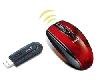 Wireless Mini Navigator Mouse, 800 dpi, Red, USB 