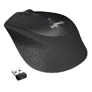 M330 Logitech Wireless Mouse SILENT PLUS BLACK-DPI1000 High Precision Optical Tracking (105.4mm x 67.9mm x 38.4mm)L910-004909