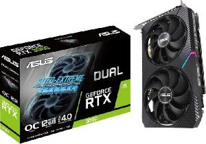 DUAL-RTX3060-O12G-V2, ASUS Dual RTX3060 OC 12GB GDDR6, PCIe 4.0, 192-bit, 15 Gbps, ( 650W )  HDMI,DP 90YV0GB2-M0NA10