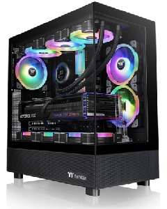  View 270 Plus TG ARGB , THERMALTAKE, CASE, Black, E-ATX, 3x120mm ARGB Fans, AIO 360mm, air 180mm, GPU 420mm, 2x3.5”, Type-C,