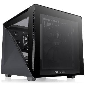  Divider 200 TG, THERMALTAKE, CASE, Black, mATX, 200mm+120mm Fans, AIO 280mm, air 185mm, GPU 340mm, 3x3.5”, Type-C, USB 3.0x2