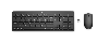 18H24AA, HP 230 Wireless Mouse and Keyboard Combo, 2.4GHz, 1600 dpi, Black