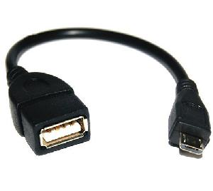 KDUSB2002-1M, KINGDA,  USB 2.0 A female to micro B 5Pin male cable,CU ,1M